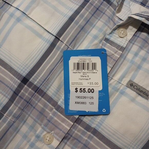 Columbia Men's Small Shirt New With Tags Omni-wick Short Sleeve Polyester Nylon - Picture 5 of 9